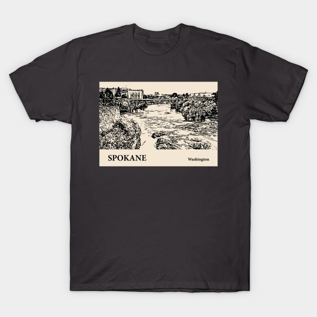 Spokane - Washington T-Shirt by Lakeric